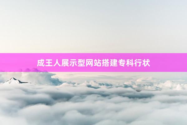 成王人展示型网站搭建专科行状